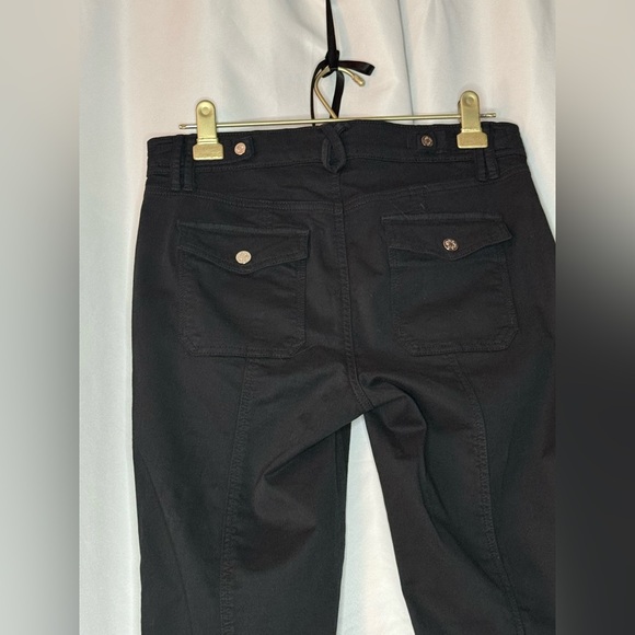 WHBM Black Pret-a-Pic Crop Pant – Size 8P, Petite - Gold Hardware - Picture 6 of 14